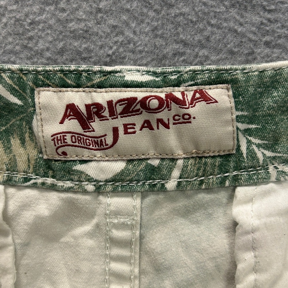 Arizona Jean Co Cargo Shorts Mens 36 Tropical Floral Hawaiian 100% Cotton Casual - Picture 3 of 8
